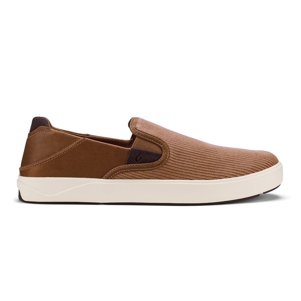 Olukai Tan/Dark Wood Lae'ahi Kapa Men's Corduroy Slip-On Sneakers/Casual Shoes 10446-3463