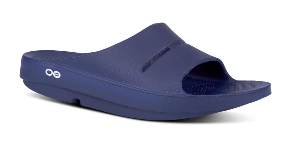 OOFOS Unisex OOahh Slide Sandal - Navy