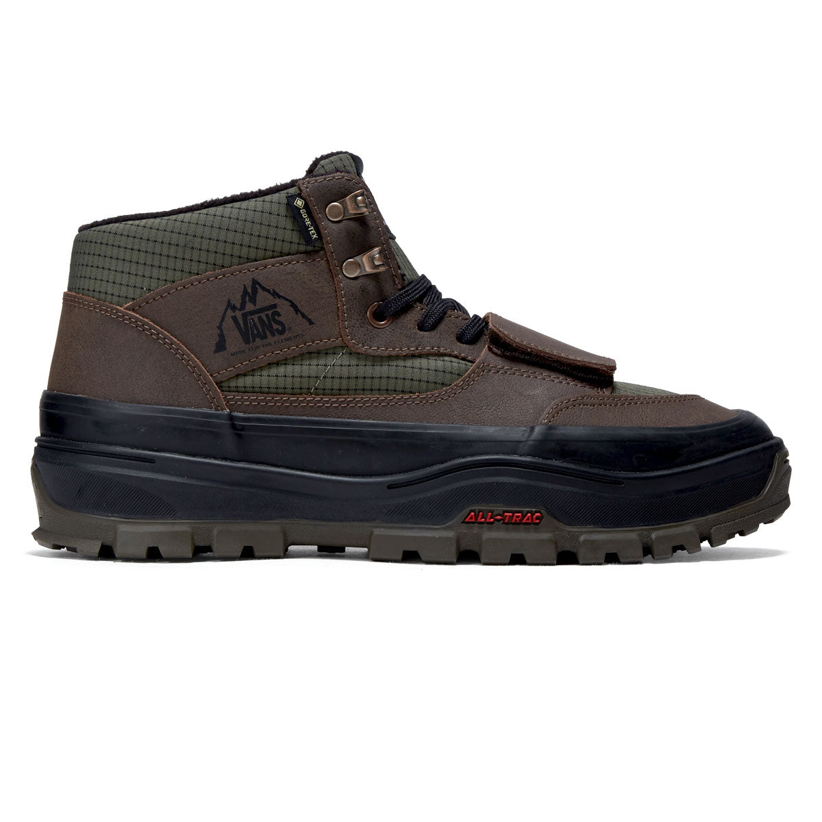 Vans Mountain Mid Gore-Tex Insulated MTE Shoes - Dark Green/Dark Brown
