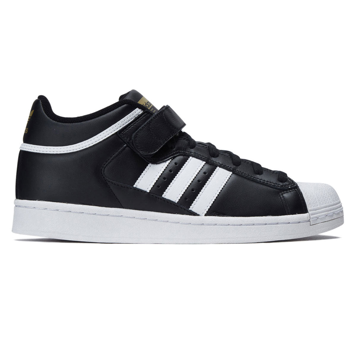 Adidas Pro Shell ADV Shoes - Core Black/Ftwr White/Gold Metallic