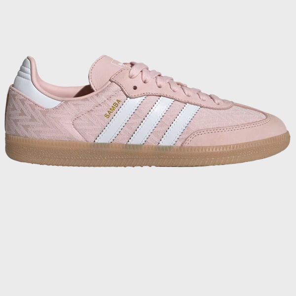 Women's Samba OG Shoes Sandy Pink / Cloud White / Gold Metallic