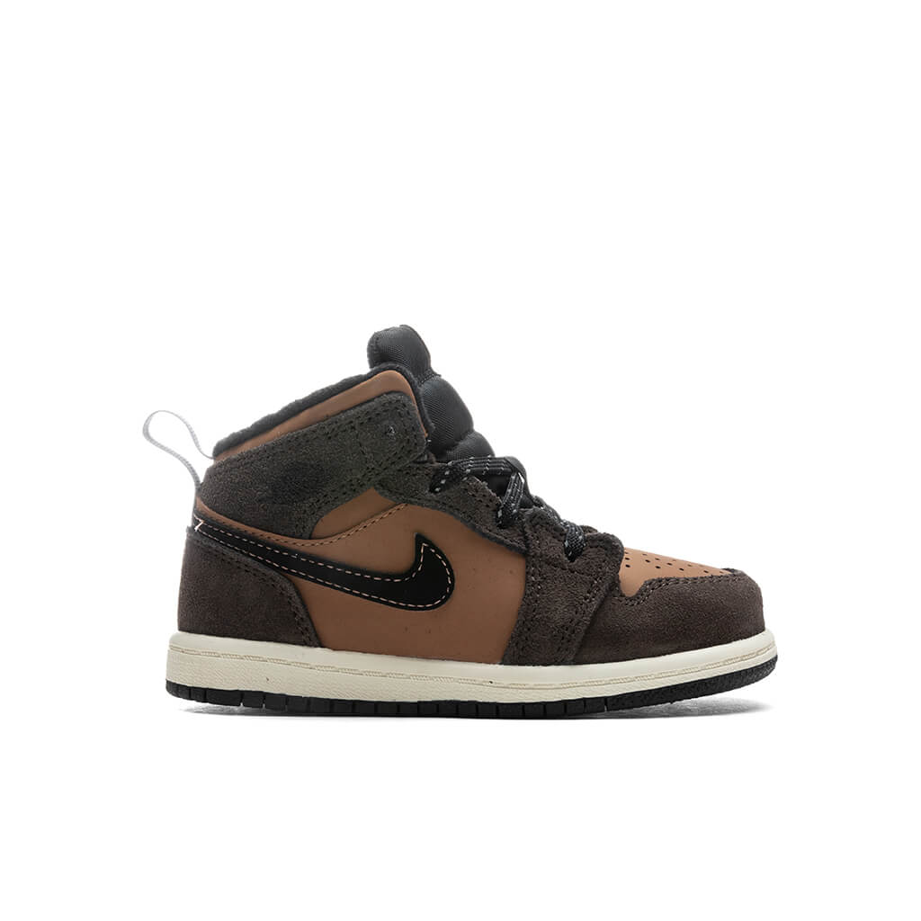 Air Jordan 1 Mid SE (TD) - Dark Chocolate/Crimson Bliss