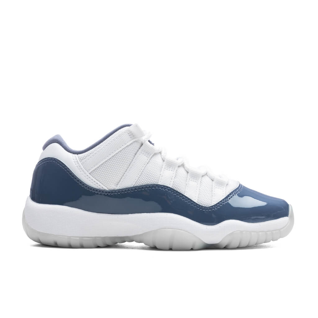 Air Jordan 11 Retro Low (GS) - White/Midnight Navy/Diffused Blue