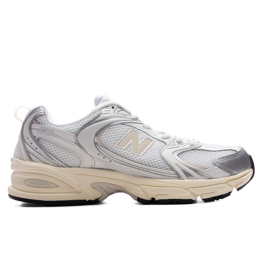 530 - Silver Metallic/Linen