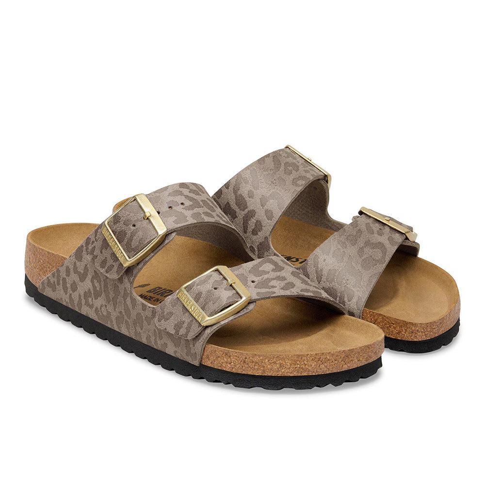 Birkenstock Arizona "Leopard" SYN Leo - Taupe