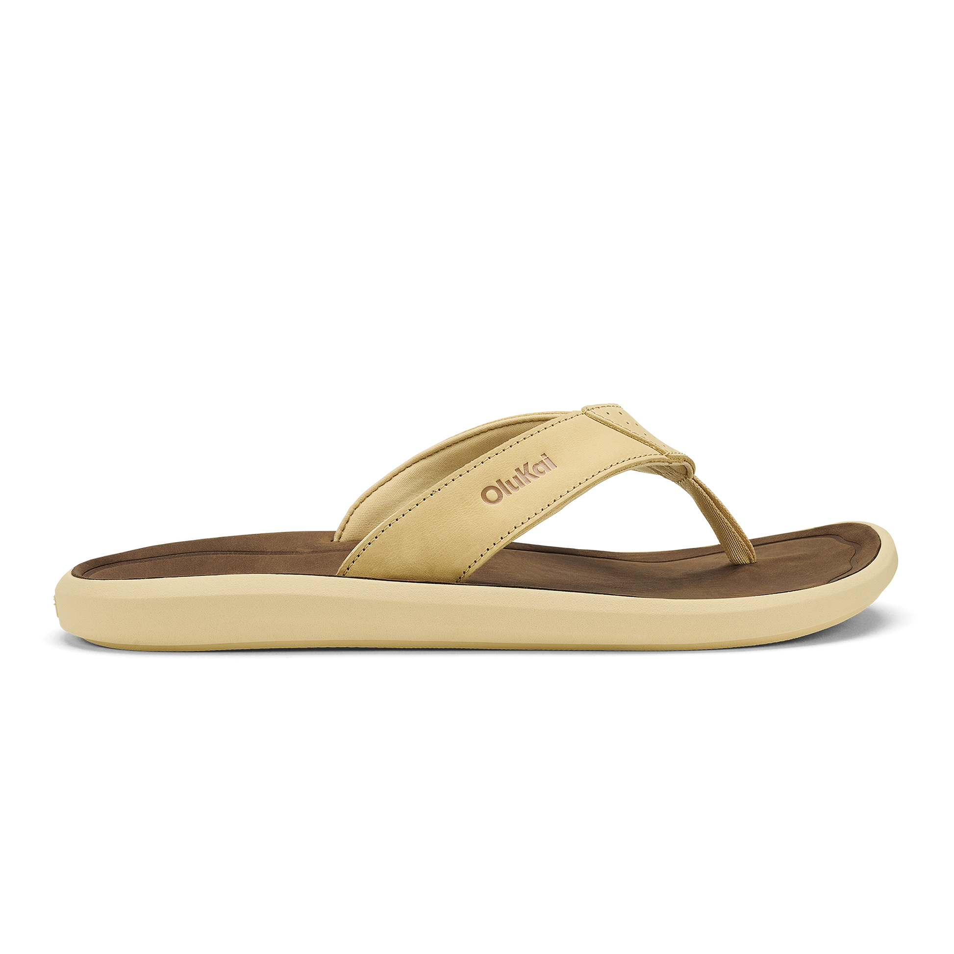 Olukai Toasted Coconut/Tan Pili Men's Waterproof Leather Sandals 10553-TC34
