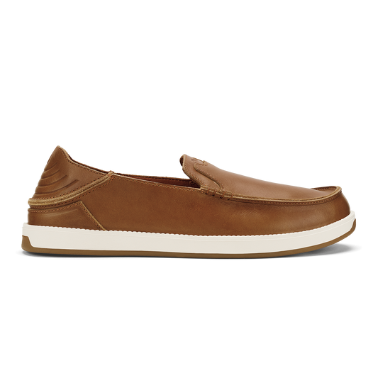 Olukai Fox Kakaha Nia Men's Leather Slip On Shoes 10557-FXFX