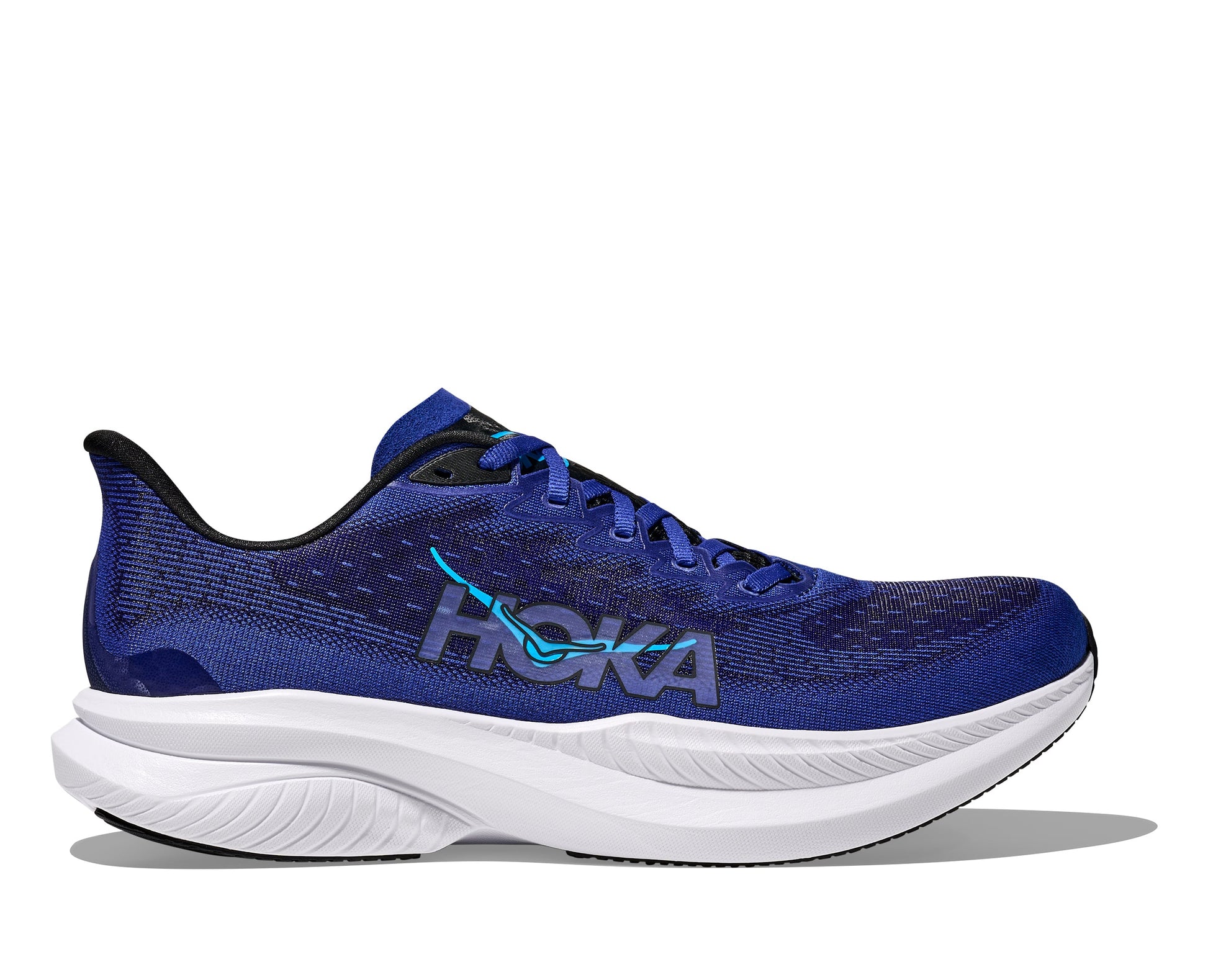 Hoka Black/Night Sky Mach 6 Men's Wide Width Running Shoes 1147833-BNGH