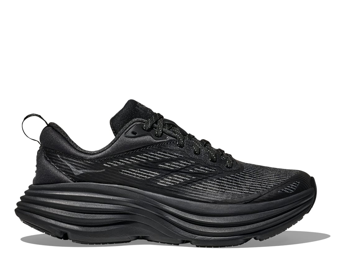 Hoka Unisex Stealth/Tech Bondi 8 Caged Road Running Shoes