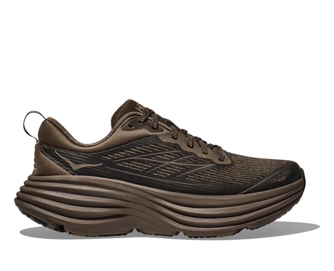 Hoka Unisex Stealth/Tech Bondi 8 Caged Road Running Shoes