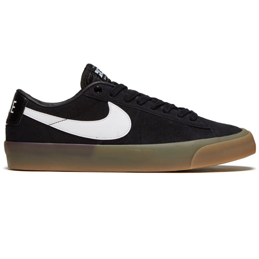 Nike SB Zoom Blazer Low Pro GT Shoes - Black/White/Black/Gum Light Brown