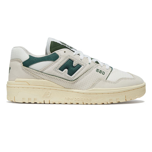 New Balance 550 Shoes - Permafrost/Dark Alpine Green