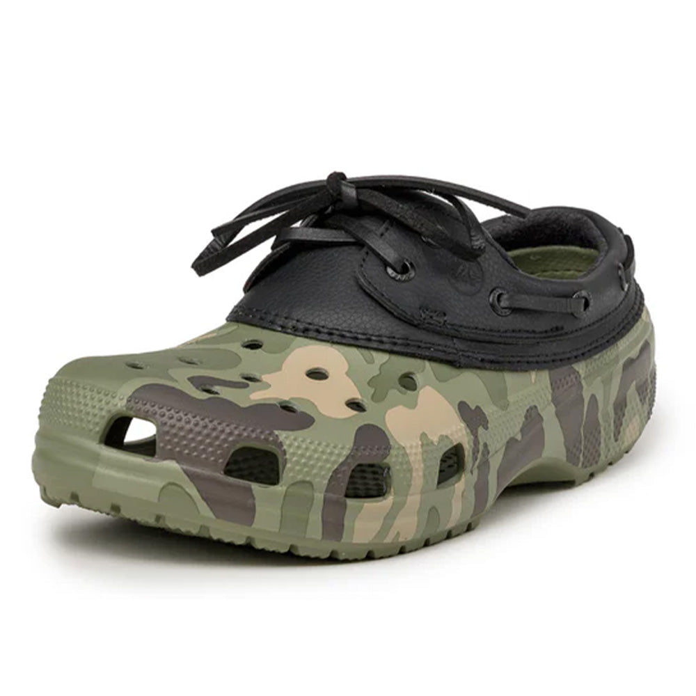Crocs Classic Duck Camo Boat Shoe - Black
