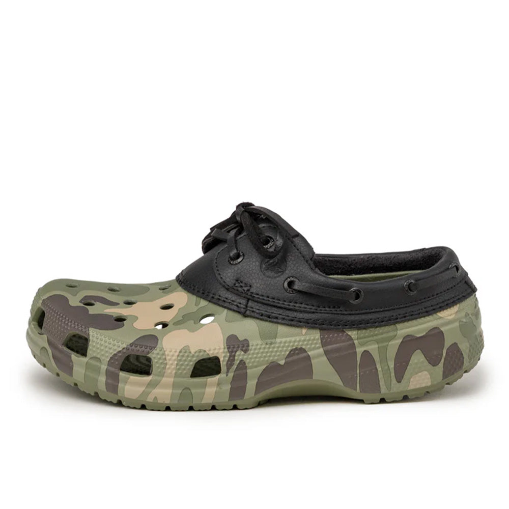 Crocs Classic Duck Camo Boat Shoe - Black