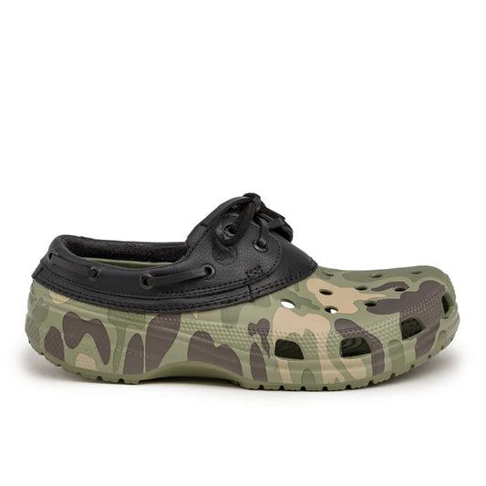 Crocs Classic Duck Camo Boat Shoe - Black