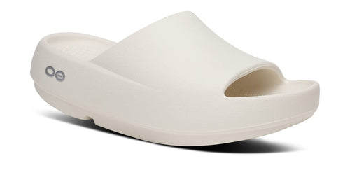 OOFOS Unisex OOahh PLUS Slide Sandal - Chalk
