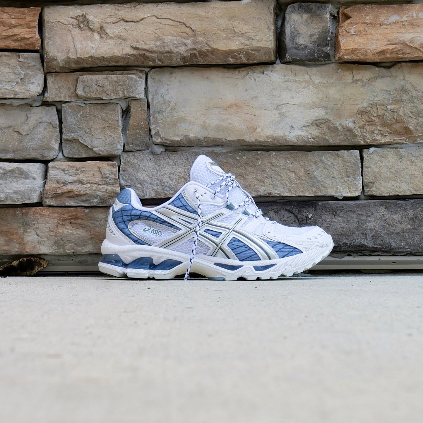 Mens Asics Gel-Nimbus 10.1 (White/Slate Blue)