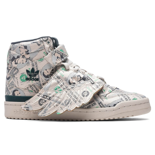 Adidas Originals x Jeremy Scott Forum Wings Hi Money - Bliss/Green Night