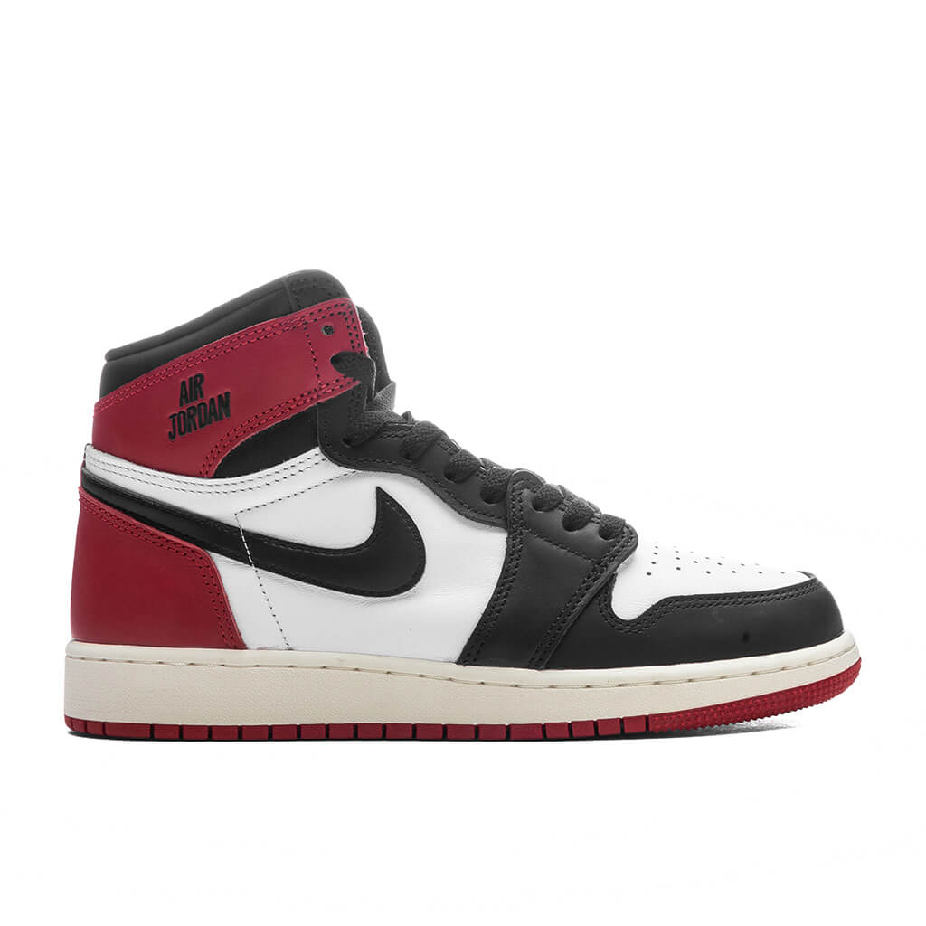 Air Jordan 1 Retro High OG 'Black Toe Reimagined' (GS) - White/Black/Varsity Red/Sail