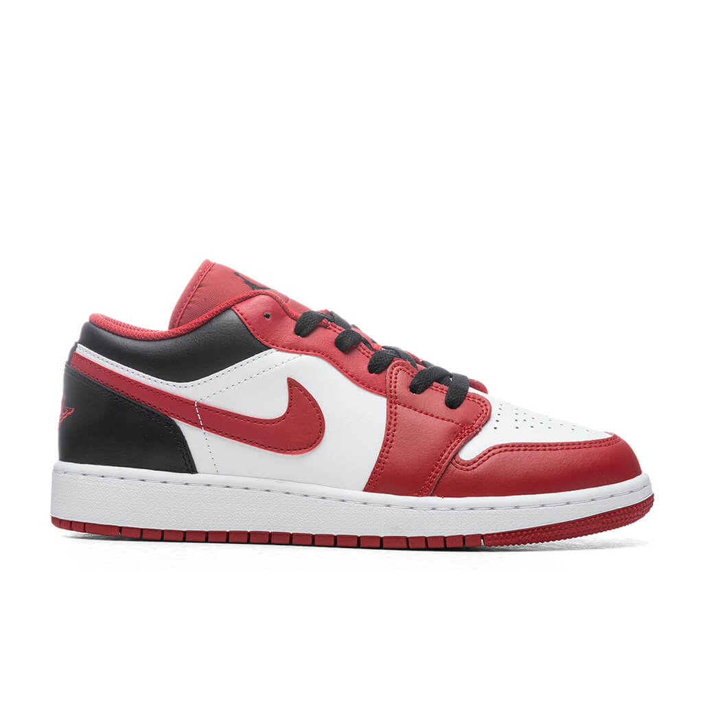 Air Jordan 1 Low (GS) - White/Gym Red/Black