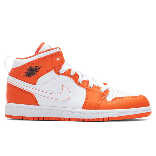 Air Jordan 1 Mid SE (PS) - Electro Orange/Black