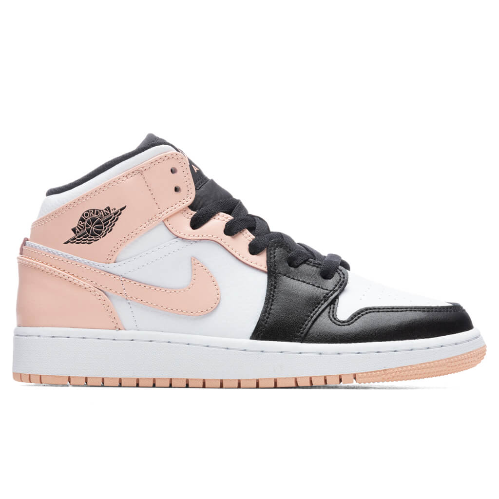 Air Jordan 1 Mid (GS) - White/Arctic Orange