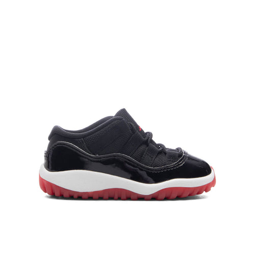 Air Jordan 11 Retro Low 'Bred' (TD) - Black/Varsity Red/White