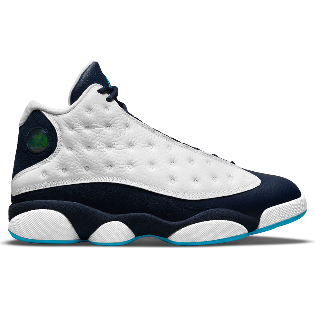 Air Jordan 13 Retro 'Obsidian' - White/Dark Powder Blue