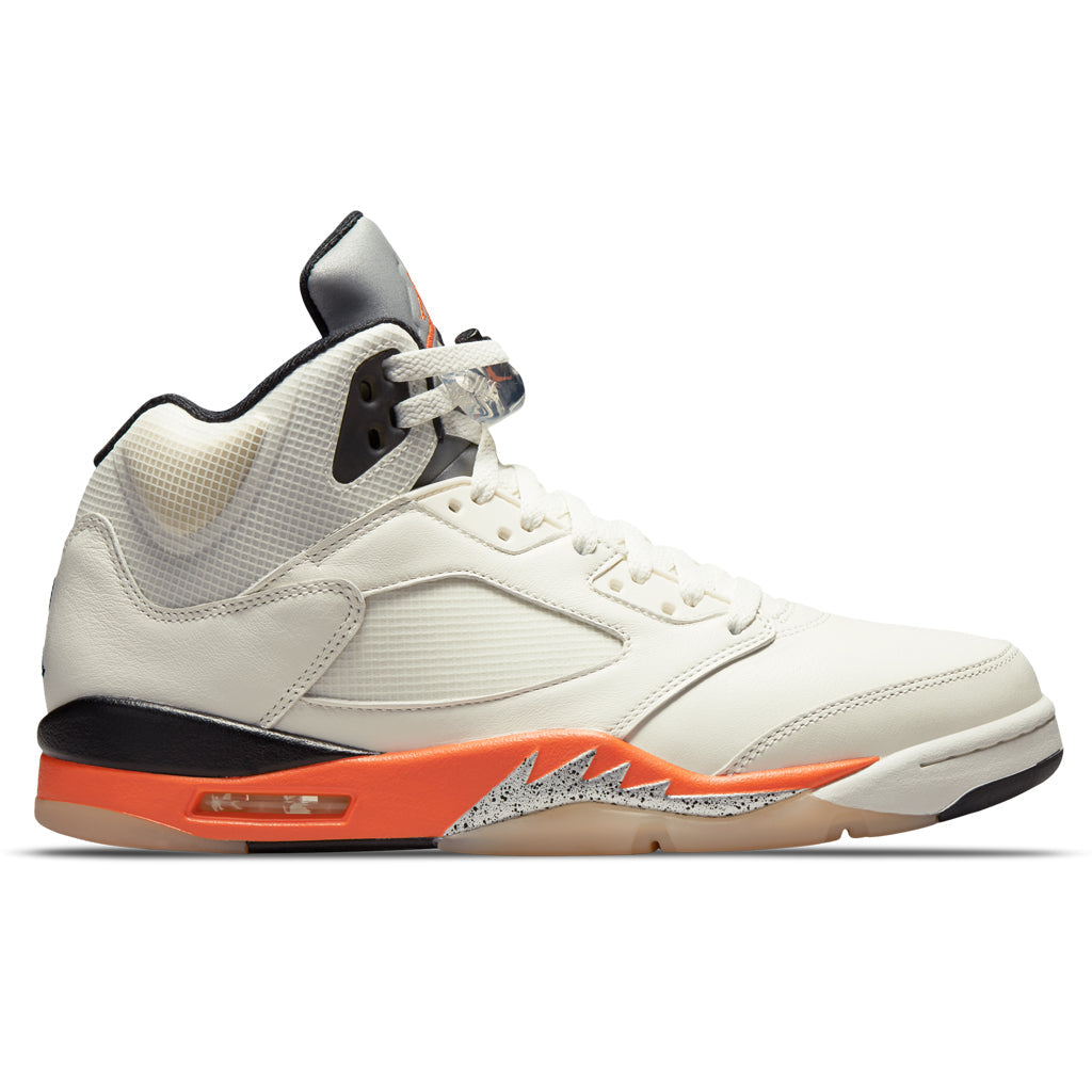 Air Jordan 5 Retro 'Shattered Backboard' - Sail/Orange Blaze/Metallic Silver