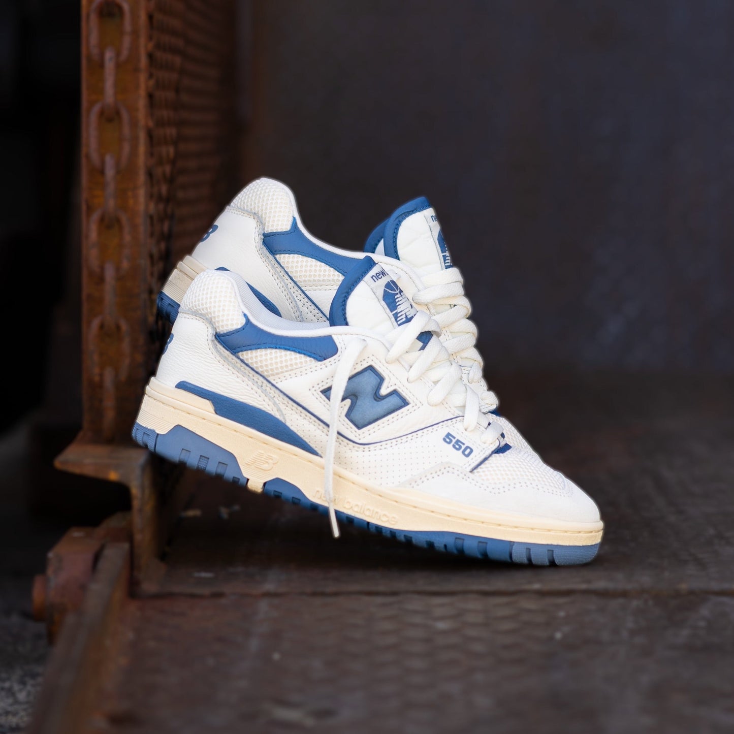 Mens New Balance 550 (White/Blue) - BB550CPD