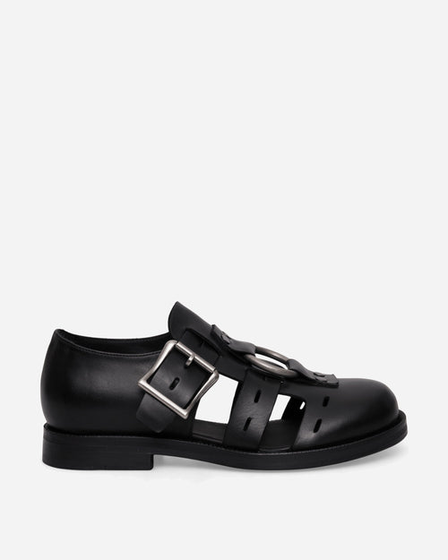 Bondage Belt Sandals Black