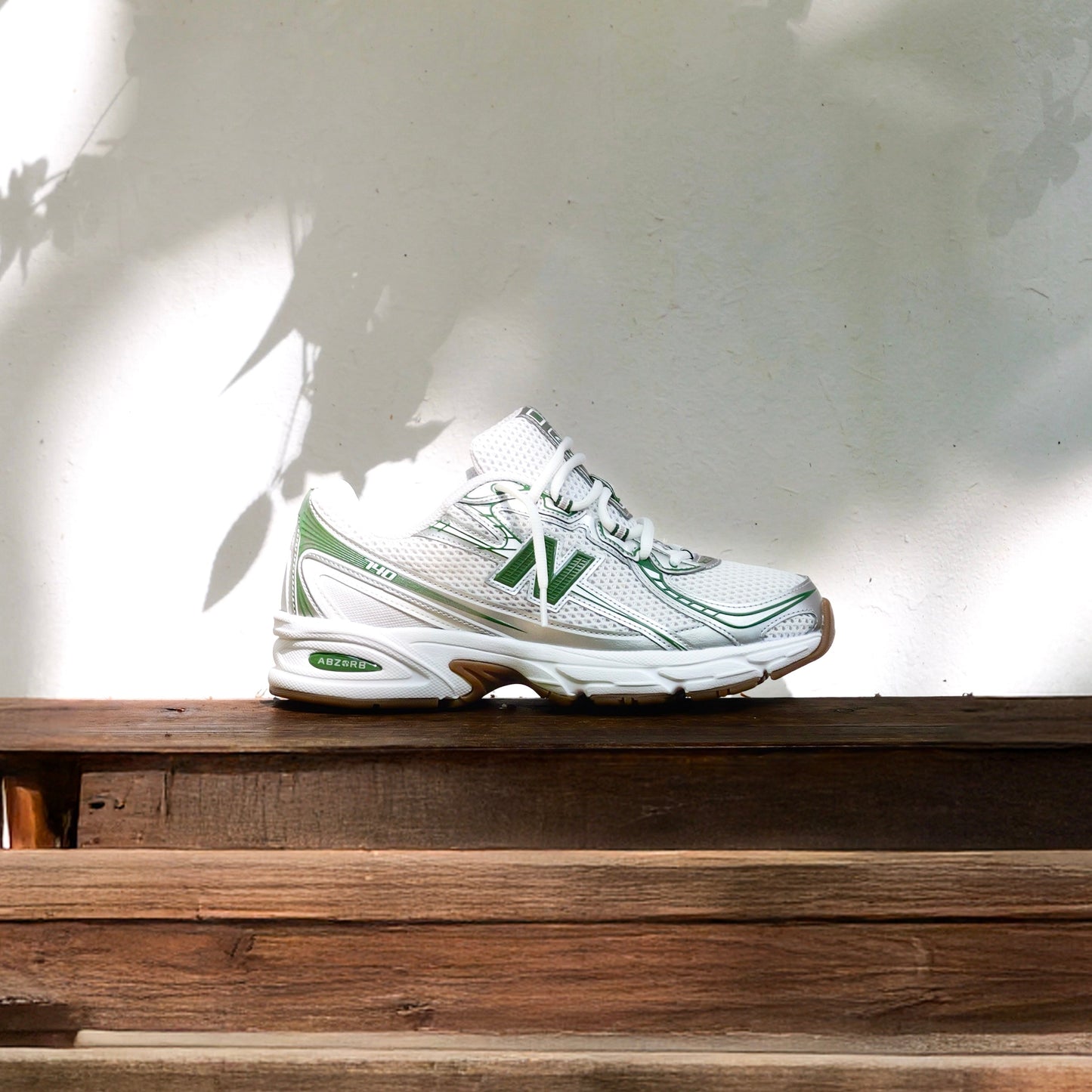 Mens New Balance U740SF2 (Metallic Silver/Green)