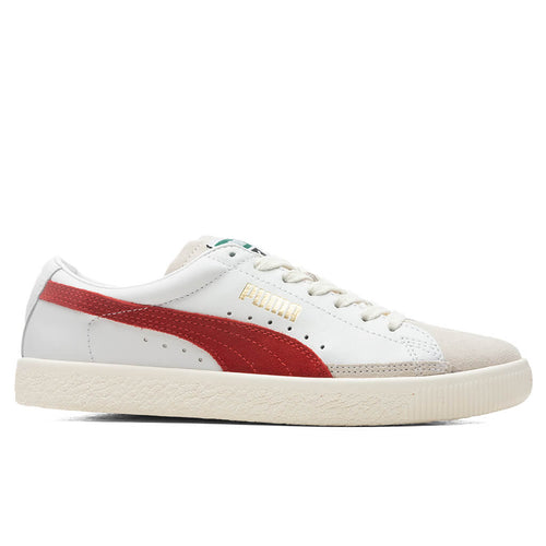 Basket VTG - White/High Risk Red
