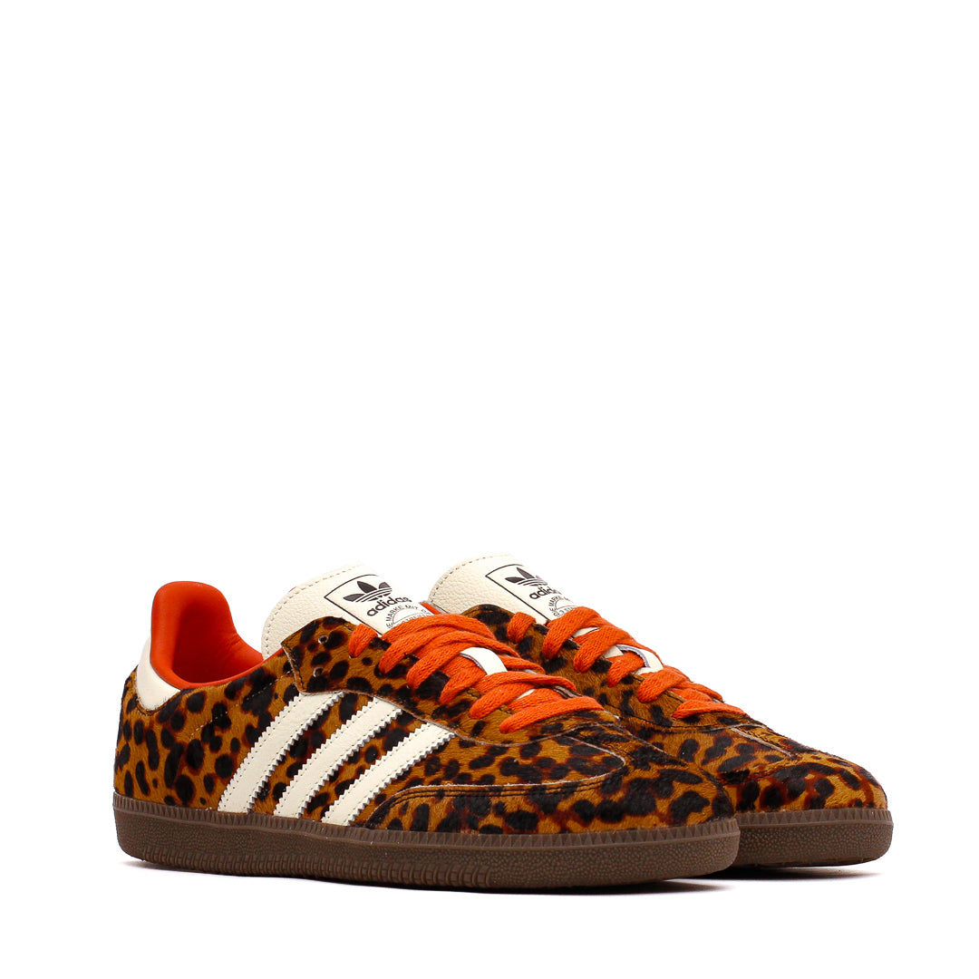 Adidas Women Samba OG Preloved Red Leopard Core JI2734