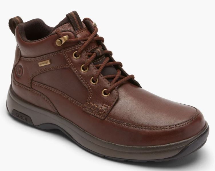 Dunham Dark Brown Leather 8000 Mid Boot Men's Waterproof Boots CI2167