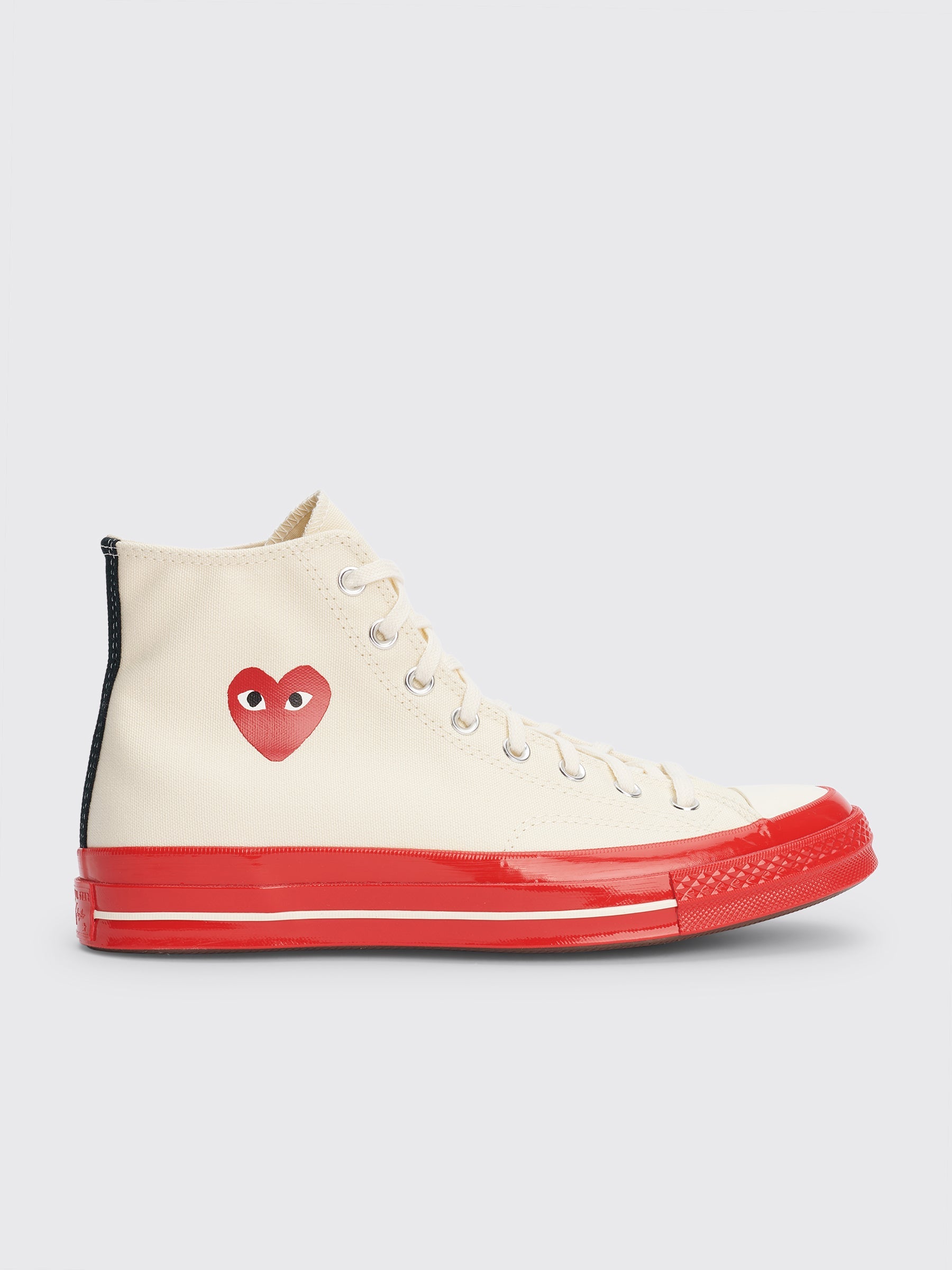 Comme des Garçons Play x Converse Chuck 70 Hi Pristine / Red / Egret