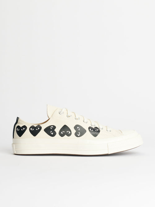 Comme des Garçons Play x Converse Chuck 70 Low Multi Hearts White