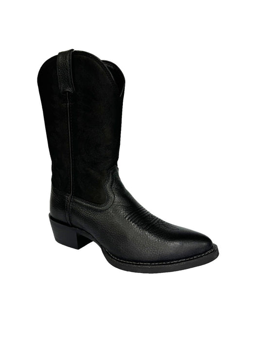 Lebo's 1923 Men's Black Leather Round Toe Western Boots L1100