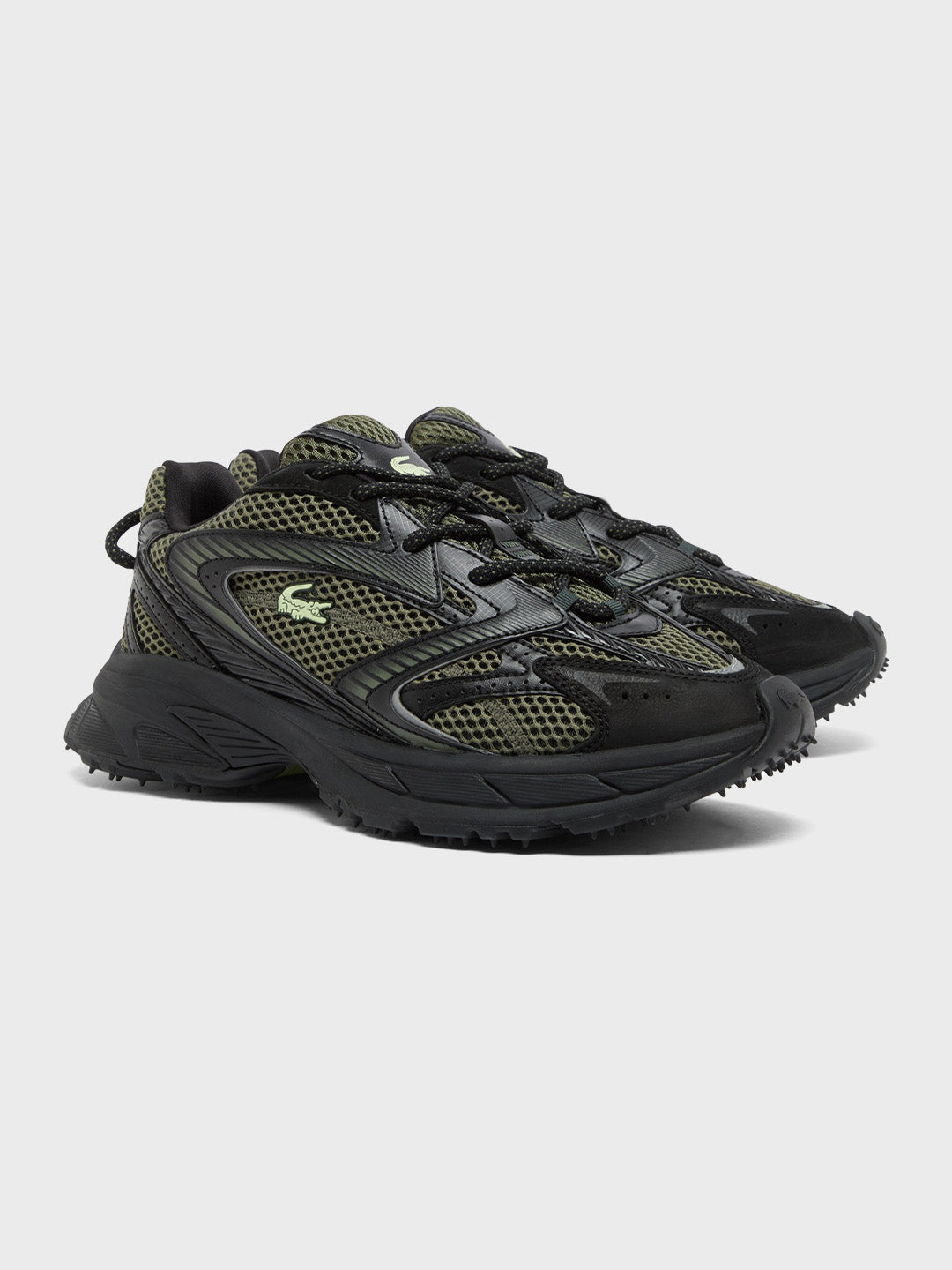 Lacoste L003 Neo Shot Sneakers | Black/Green