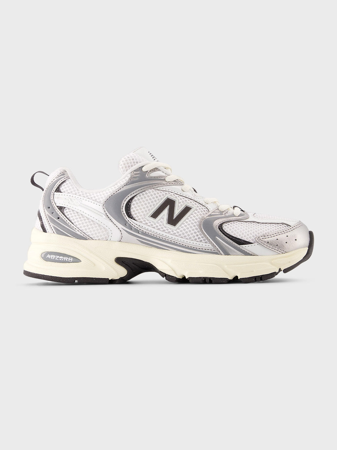 New Balance 530 Sneakers | Silver Metallic/Black Cement