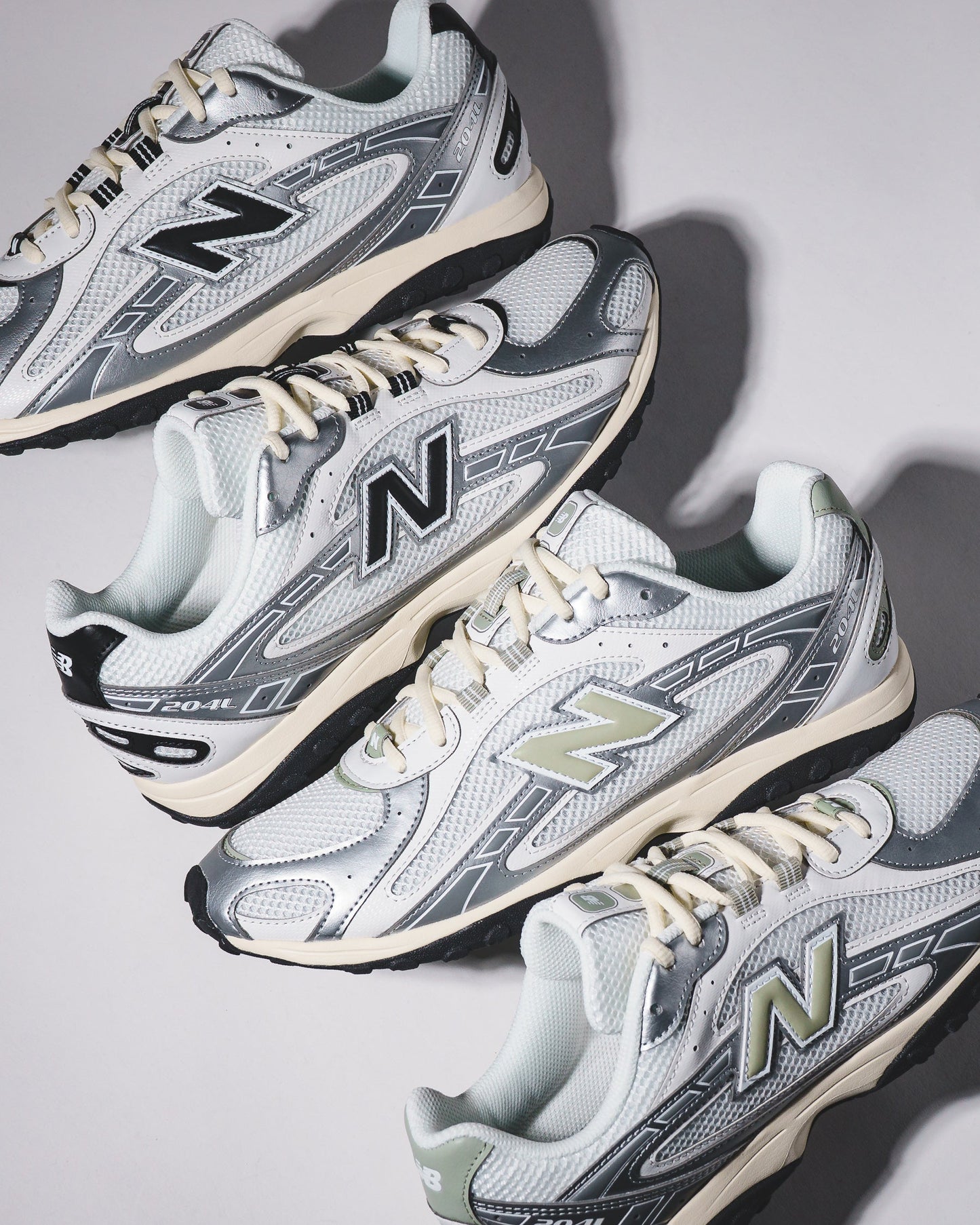 New Balance Unisex 204L Silver Metallic Black U204LSWD