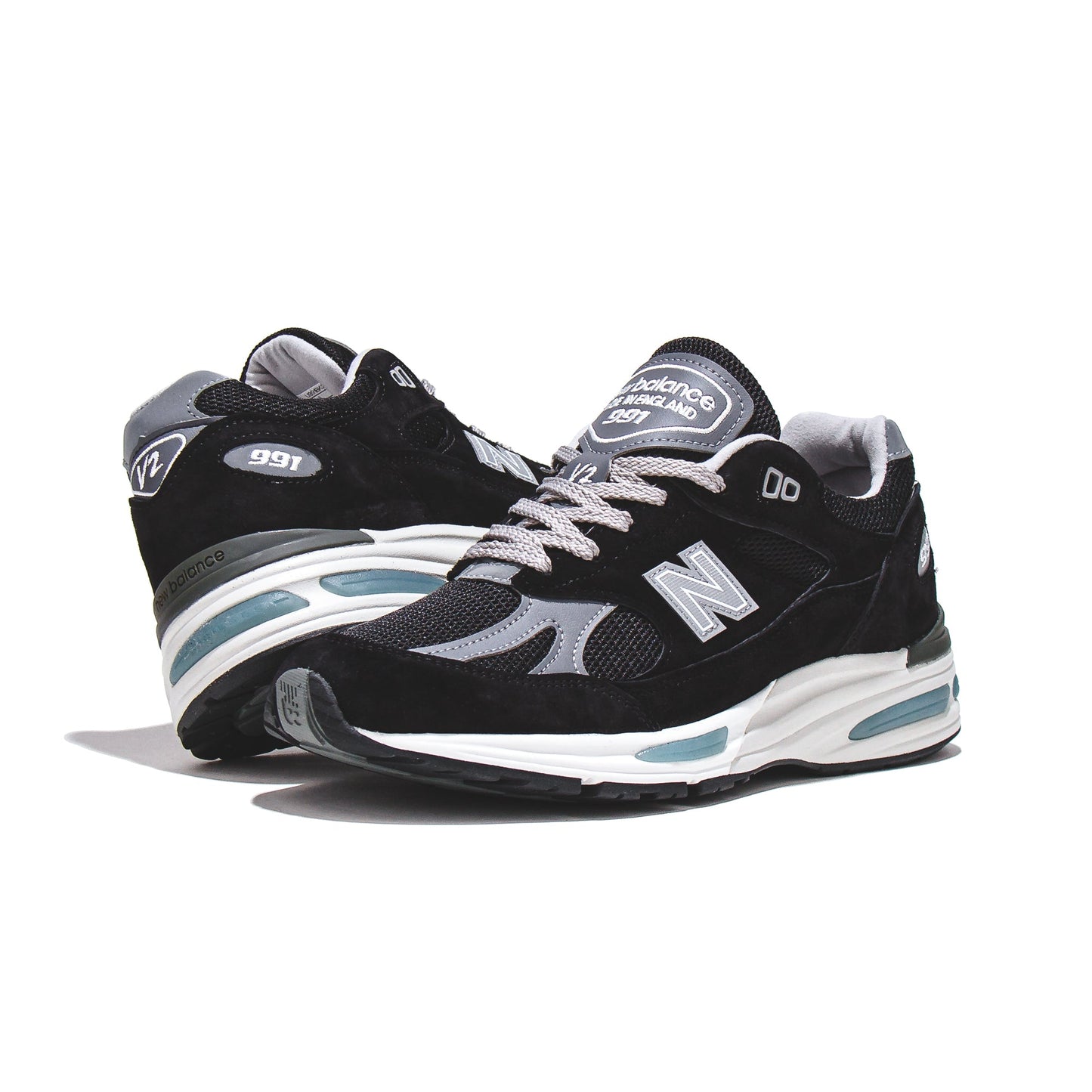 New Balance Unisex 991v2 Black Made In UK U991BK2
