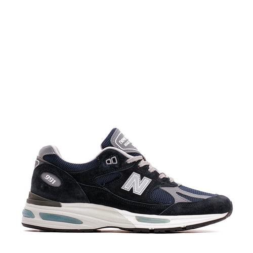 New Balance Unisex 991v2 Dark Navy Made In UK U991NV2