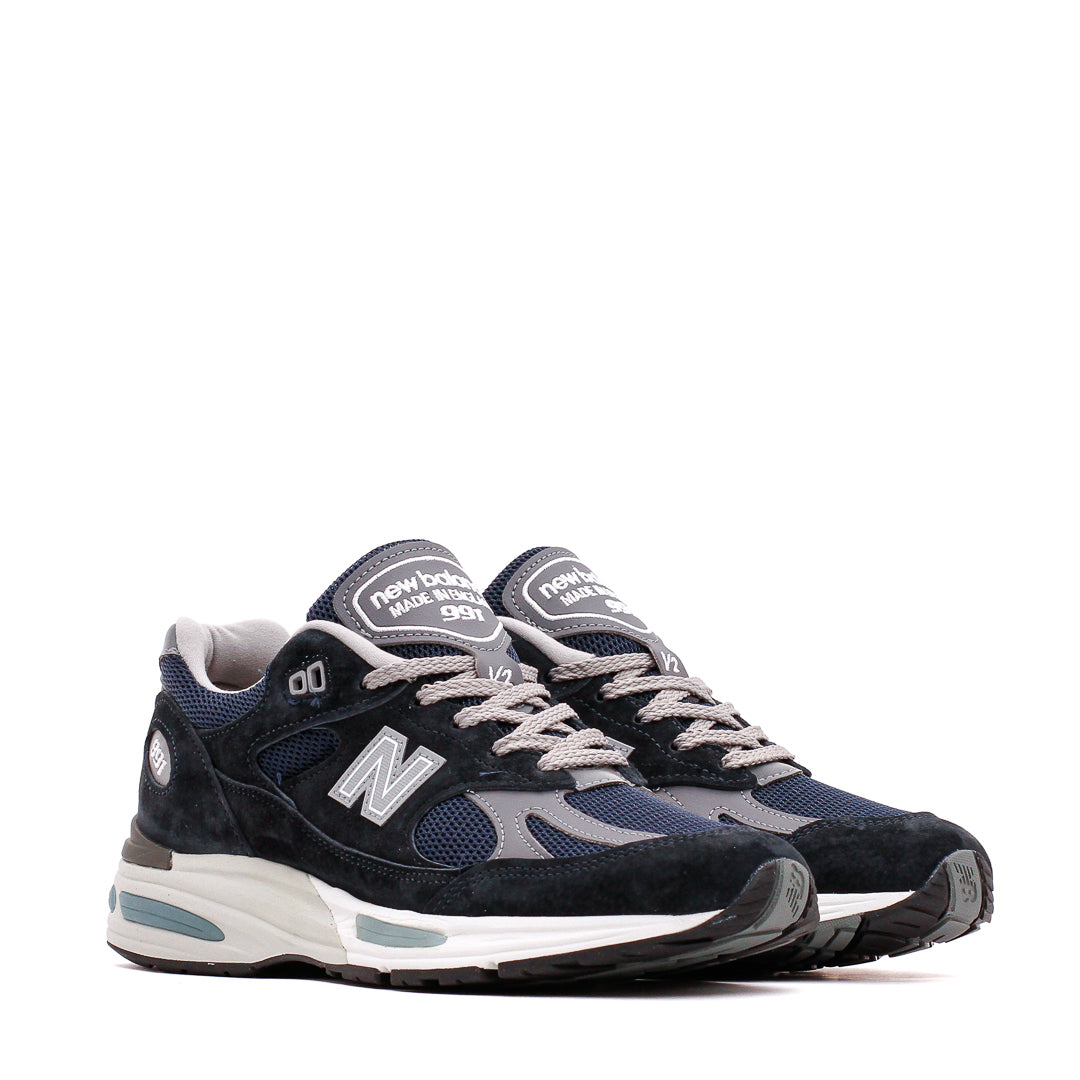 New Balance Unisex 991v2 Dark Navy Made In UK U991NV2
