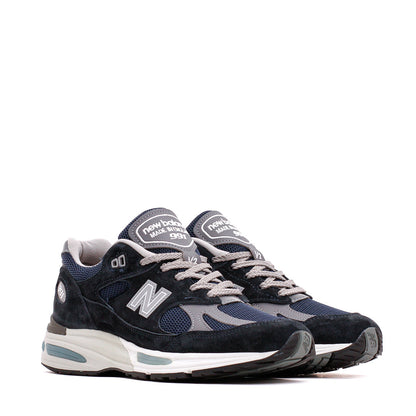 New Balance Unisex 991v2 Dark Navy Made In UK U991NV2