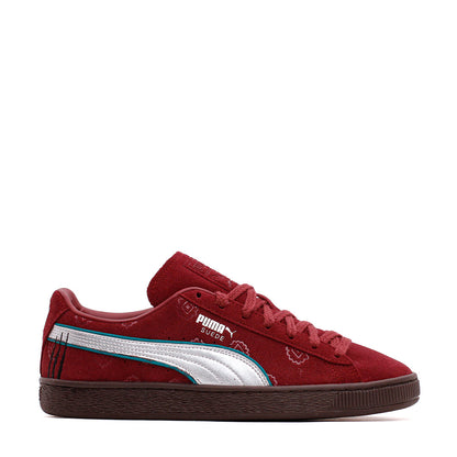 Puma Men Suede 2 x One Piece Red Silver 396521-01