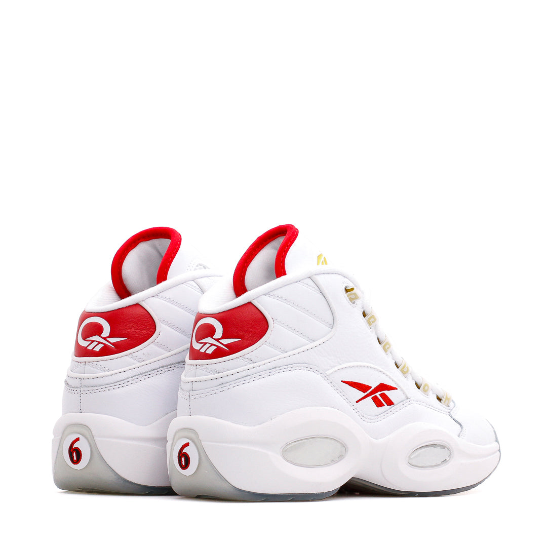 Reebok Classics Basketball Men Question Mid Allen Iverson Dr J #6 White Red GX0230