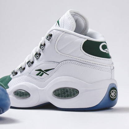 Reebok Classics Basketball Men Question Mid Allen Iverson White Green ID6690