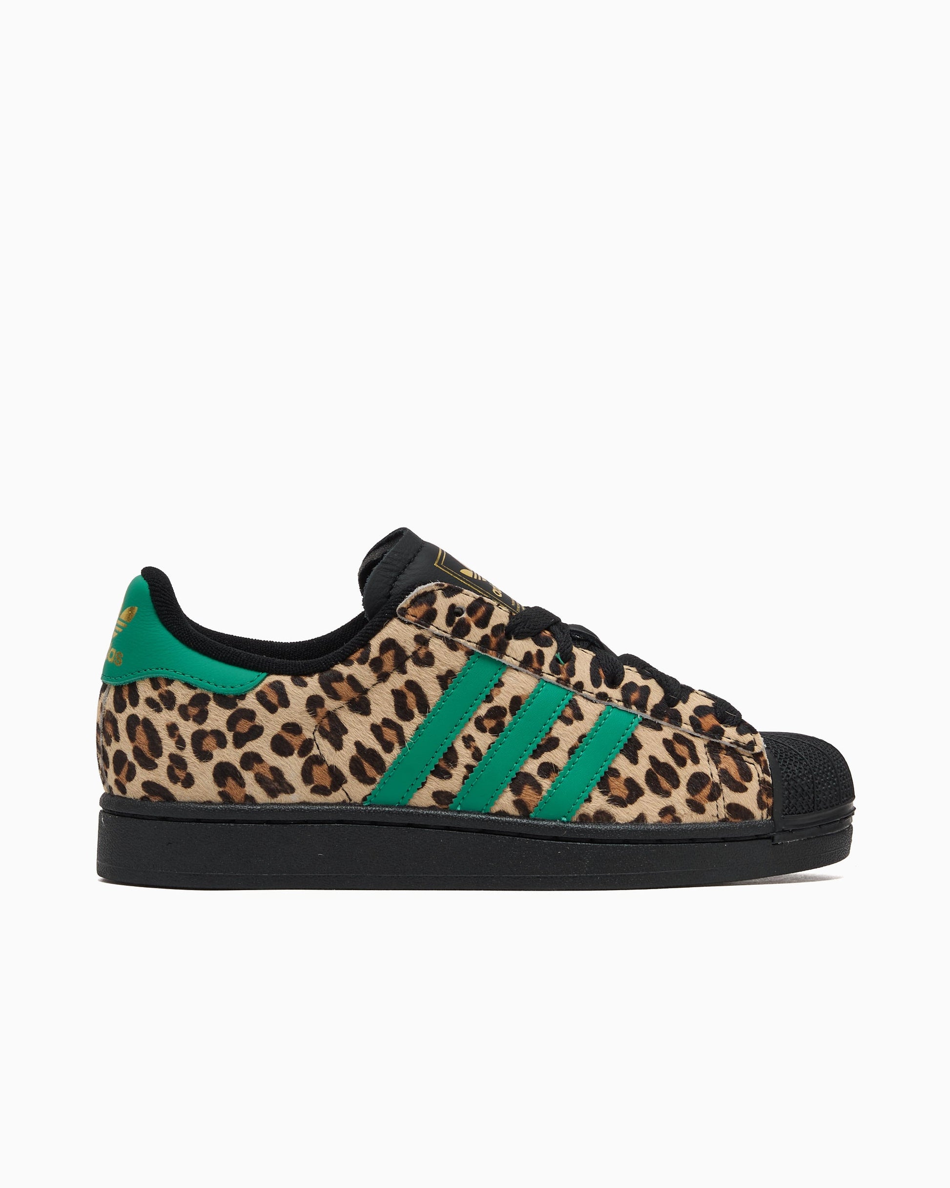 adidas Originals Women's Superstar II "Black Green Leopard"