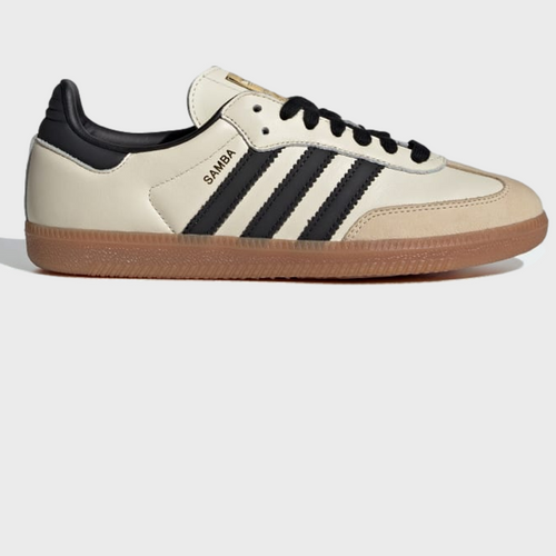 Adidas women's Samba CREAM WHITE/CORE BLACK/SAND STRATA